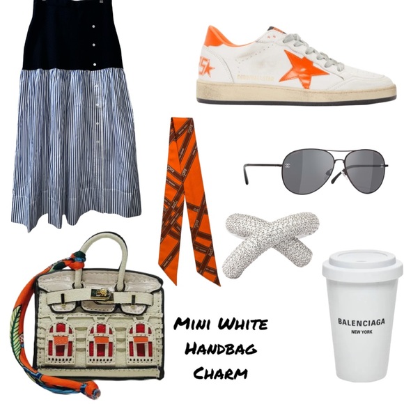 Handbags - Mini White Handbag Charm